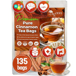 Load image into Gallery viewer, TOG999, Premium 135 Tea Bags - Special Cinnamon Tea, 100% Natural &amp; Pure. Cinnamon Stick Herbal Spice Tea. No Sugar, No Caffeine, No Gluten, Vegan.