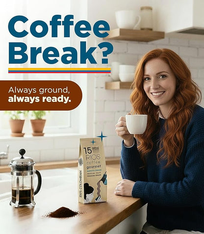 Colombian Ground Coffee Medium Dark Roast Low Acid Smooth Bold Rich Taste With Chocolate Sweet Notes Arabica Single Origin High Altitude Fresh Roasted Premium Espresso Gift Artisan Gourmet Flavor 12oz