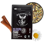 Load image into Gallery viewer, Revival Tea Company Sleepy Chai Tea - Rooibos Chai Tea Red Tea Blend with Valerian Root and Fresh Spiced Chai Flavor - Caffeine Free - Loose Leaf 8 Ounces