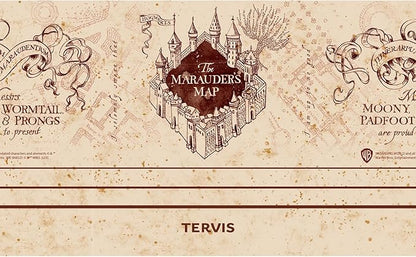 Tervis Traveler Harry Potter The Marauder's Map Triple Insulated Insulated Tumbler Travel Cup Keeps Drinks Cold & Hot, 20oz, Stainless Steel