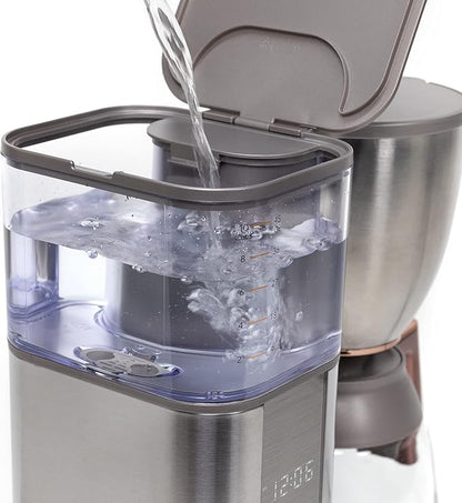 Café Specialty Drip Coffee Maker | 10-Cup Glass Carafe | WiFi Enabled Voice-to-Brew Technology | Smart Home Kitchen Essentials | SCA Certified, Barista-Quality Brew | Stainless Steel