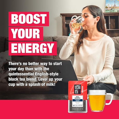 Tiesta Tea - Royal Breakfast, Loose Leaf, Classic English Black Tea, Premium Blend, High Caffeine Hot & Iced, Brews Up to 25 Cups, 1.7 Ounce Resealable Pouch