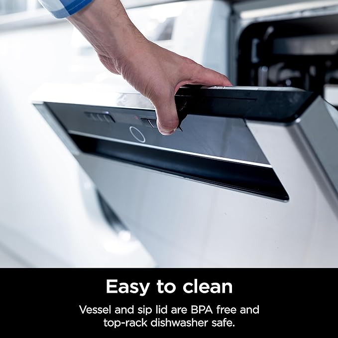 Ninja BC151WH Blast Portable Blender, Cordless, 18oz. Vessel, Personal Blender-for Shakes & Smoothies, BPA Free, Leakproof-Lid & Sip Spout, USB-C Rechargeable, Dishwasher Safe Parts, White