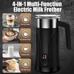 Load image into Gallery viewer, Milk Frother, 4-in-1 Milk Frother and Steamer, 10.1oz/300ml Automatic Hot and Cold Foam Maker and Milk Warmer, Electric Milk Frother for Coffee, Latte, Cappuccino, Matcha(Black)
