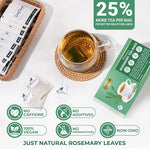 Load image into Gallery viewer, LeafLea 80 Rosemary Leaf Tea Bags, 100% Pure Rosemary Herbal Tea, Gentle Digestive Comfort &amp; Relaxing, Te De Romero Featuring Subtle, Natural Flavor, Caffeine-Free, Sugar-Free, Non-GMO, Vegan