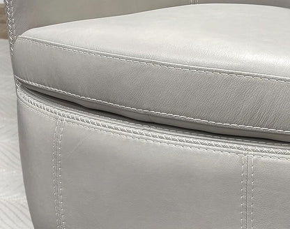 Parker Living Barolo - Steamboat Ice 100% Italian Leather Swivel Club Chair