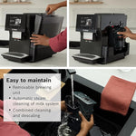 Load image into Gallery viewer, BOSCH 800 Series Fully Automatic Espresso and Coffee Machine – 35 Drinks, Cold Brew, Double Cup, Milk Hose, Ceramic Grinder, Smart Features, in Black TPU60309