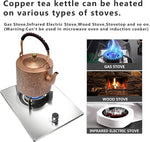 Load image into Gallery viewer, 67.6oz Copper Teapot, Tea Kettle For Stovetop Safe, Classic Non-Coating Pure Copper Tea Set with Stainless Steel Tea Ball For Loose Leaf, Large and Solid Tea Pot For 4-6 Cups (2000ml)