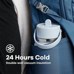 Load image into Gallery viewer, Hydro Flask Water Bottle - Insulated Stainless Steel - Wide Straw Lid, Non Spill, Leakproof in 32 Oz Black