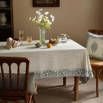 Load image into Gallery viewer, Designer Vintage Linen Elegant Small Square Tablecloth,Chinoiserie Floral Indoor Table Cloth,Wrinkle Resistant Decor Table Cover for Dining Thanksgiving Kitchen,55"*55"-Segerman B
