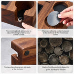 Load image into Gallery viewer, Espresso Knock Box, Espresso Tamping Station, Espresso Coffee Organizer Box Fit for Storage 51/54MM Espresso Tamper,Coffee Station Organizer for Countertop