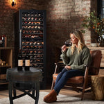 Load image into Gallery viewer, Medieval Retro Wine Barrel Design Coffee Table Wooden Round Creative End Table for Indoor Outdoor, 23" Brown Barrel Tables for Livingroom Small Spaces Outdoor Courtyard Farmhouse Balcony