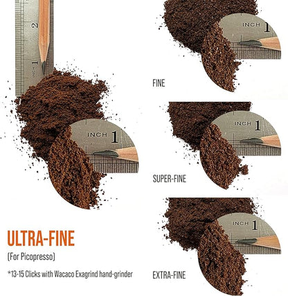 WACACO Picopresso Portable Espresso Maker Bundled with Protective Case, Pro-level Specialty Coffee Machine, Compatible Ultra-fine Grind, Manually Operated Travel Coffee Maker