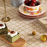 Load image into Gallery viewer, Designer Linen Floral Long Rectangle Tablecloth,Pale Yellow Farmhouse Indoor Table Cloth,Durable Decor Tablecloths for Dining Kitchen Thanksgiving Christmas,63"*102"-Chamonix A