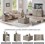 Load image into Gallery viewer, Farmhouse Coffee Table with Hidden Storage Organizer, Modern Square Large Center Table, Wood Farm House Low Rustic Light Oak Living Room Tables with Hinged Lift Top for Home, Office