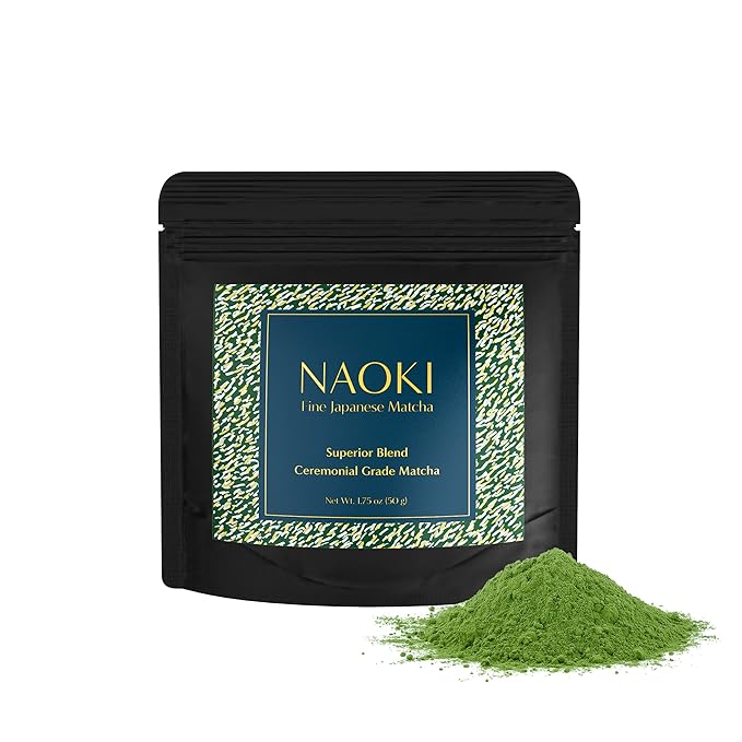 Naoki Matcha Superior Ceremonial Blend – Authentic Japanese First Harvest Ceremonial Grade Matcha Green Tea Powder from Uji, Kyoto (50g / 1.75oz)