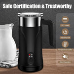 Load image into Gallery viewer, Milk Frother, 4-in-1 Milk Frother and Steamer, 10.1oz/300ml Automatic Hot and Cold Foam Maker and Milk Warmer, Electric Milk Frother for Coffee, Latte, Cappuccino, Matcha(Black)