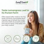 Load image into Gallery viewer, LeafLea Lemongrass Tea Bags, 40 Count, 100% Natural Lemongrass Leaves, Te Limon Grass, Te de Limoncillo Herbal Tea with Smooth Light Aroma, Sugar-Free, Caffeine-Free, Non-GMO, Vegan Friendly