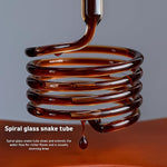 Load image into Gallery viewer, Nispira Cold Brew Drip Tower Iced Coffee Maker Glass Wooden Stand 25 Cups white