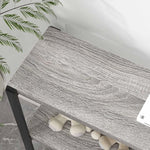 Load image into Gallery viewer, FOLUBAN 3 Tier Bookshelf, Industrial Wood and Metal Book Shelf and Bookcase, Short Book Case for Office Living Room Bedroom, Light Grey