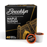 Load image into Gallery viewer, Brooklyn Beans Maple Sleigh Gourmet Coffee Pods - Compatible with Keurig 2.0 K Cup Brewers, 40 Count, Maple Flavored