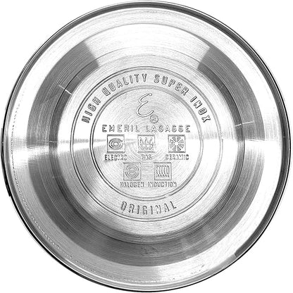 Emeril Lagasse 2.6 Quart/2.5 Liter Whistling Tea Kettle, Stainless Steel Tea Pot for Induction Stove Top, Fast to Boil Water for Home Kitchen Condo, with Ergonomic Cool Grip Handle, Turquoise