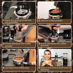 Load image into Gallery viewer, 51mm Espresso Accessories Kit, Calibrated Spring Loaded Tamper, WDT Tool Espresso Machine Accessories Kit and Dosing Funnel Set, Coffee Tamper Tool and 51mm Portafilters, Barista Tools