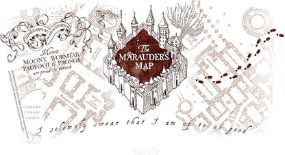Tervis Harry Potter The Marauder's Map Made in USA Double Walled Insulated Tumbler Travel Cup Keeps Drinks Cold & Hot, 16oz, Classic