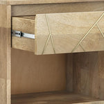 Load image into Gallery viewer, SIMPLIHOME Jager SOLID MANGO WOOD 22 inch Wide Mid Century - Contemporary Bedside Nightstand Table in Natural for the Living Room and Bedroom