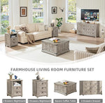 Load image into Gallery viewer, Farmhouse Coffee Table with Large Hidden Storage Compartment, Light Oak Square Center Table, Wood Rustic Low Modern Living Room Tables with Hinged Lift Brown Top &amp; Wooden Arc Base