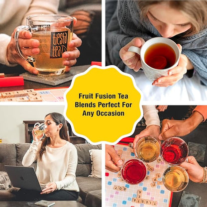 Tiesta Tea - Strawberry Kiwi Herbal Tea, Loose Leaf, Strawberry Hibiscus Kiwi Fruit Tea, Premium Caffeine-Free Herbal Blend, Make Hot or Iced & Up to 50 Cups, 5 oz Refillable Tin