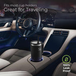 Load image into Gallery viewer, SIPX™ 40 oz Insulated Tumbler with Handle &amp; Straw – Vacuum Insulated Stainless Steel, Leakproof, Cupholder Friendly – Perfect for Iced Coffee, Water &amp; Travel – Black