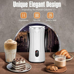 Load image into Gallery viewer, Milk Frother, 4-in-1 Electric Milk Frother and Steamer, Automatic Hot and Cold Foam Maker and Milk Warmer for Coffee, Latte, Cappuccino, Macchiato, Hot Chocolate(Pearl White)