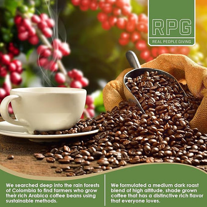 RPG Super Coffee Blend - 32 Sachets - Instant Coffee Packets Single Serve Packets Medium Dark Roast Flavor Instant Coffee Singles Individually Packaged Micro Ground