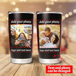 Load image into Gallery viewer, Personalized Tumbler with Pictures Text Name, Custom Double Wall Insulated Tumbler, Personalized Gifts for Women Men Friend, Birthday Christmas Gifts, 20oz Coffee Tumbler w/Lid (20oz UV)