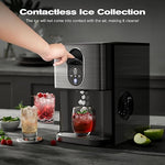 Load image into Gallery viewer, Kismile Countertop Nugget Ice Maker, 20DN 50LBS/Day Output, Self-Cleaning, Soft Chewable Pebble/Pellet Ice with One-Click Operation for Home