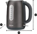 Load image into Gallery viewer, Sencor SWK1778BK 1.7L Stainless Steel Electric Kettle with Lid Safety Lock, Black