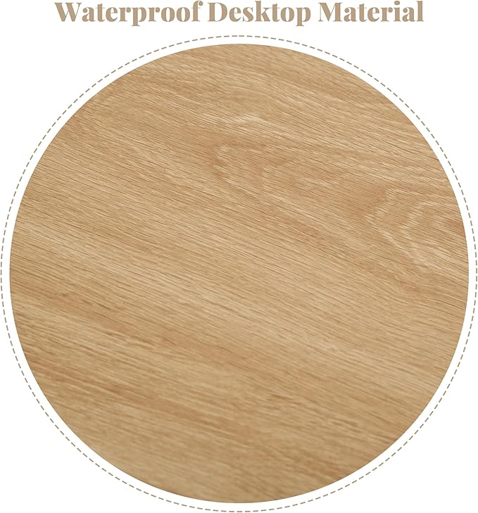 Lift Top Coffee Table with Hidden Compartment, 2 Tier Wooden Center Table with Wave Panel, Modern Lift Tabletop for Home Living Room Office, Natural