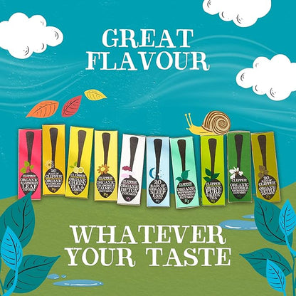 Clipper Tea Snore and Peace Chamomile & Lavender Herbal Tea – Caffeine Free, USDA Organic, Great Hot or Iced – Comfortingly Floral, Natural, Fair & Delicious – 200 Tea Bags