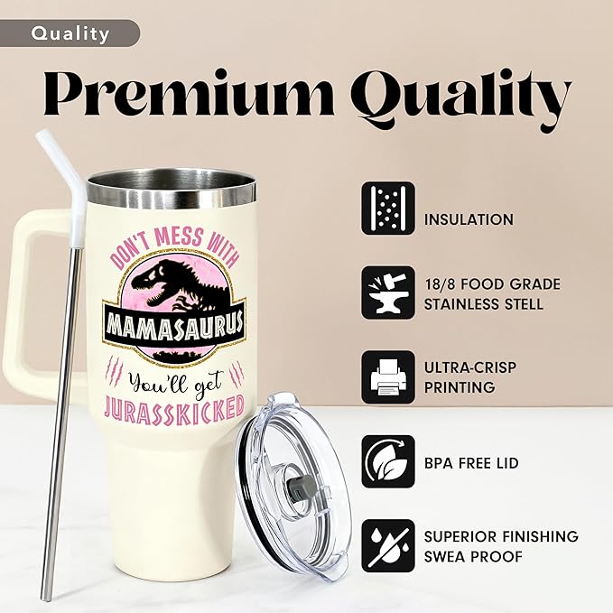 Christmas Gifts for Mom, Women - Gifts for Mom from Daughter, Son - Moms Birthday Gift Ideas - Cool Birthday gifts for Moms, Mothers, Women - Best mom Tumbler 40 Oz Stainless Steel moms Coffee Cup