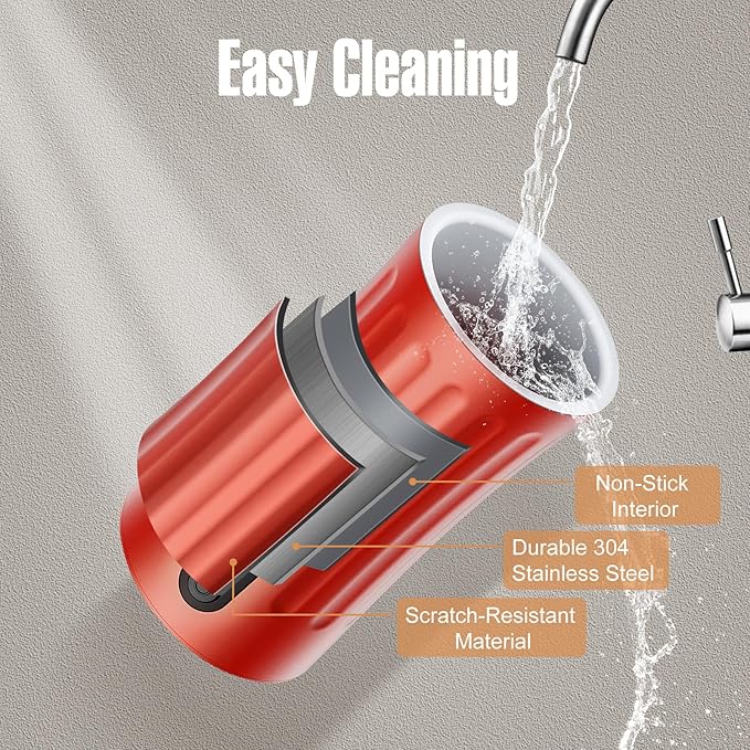 Milk Frother, 4-in-1 Electric Milk Frother and Steamer, Automatic Hot and Cold Foam Maker and Milk Warmer for Coffee, Latte, Cappuccino, Macchiato, Hot Chocolate(Cardinal Red)