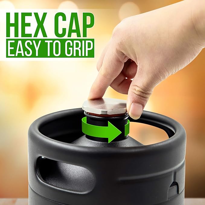 NutriChef Nitro Cold Brew Coffee Maker - 64Oz Stainless Steel Home Brew Coffee Keg w/Adjustable Pressure Regulator, Nitrogen Coffee Growler Machine Dispenser System, Stout Creamer Faucet NCNTROCB20