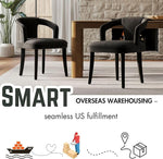 Load image into Gallery viewer, Dining Chairs Set of 2, Modern Velvet Kitchen Chairs, Fully Upholstered Side Chairs for Kitchen/Dining Room/Living Room/Restaurant, Black