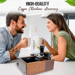 Load image into Gallery viewer, 53mm Espresso Distributor, Distribution Tool Aluminum Alloy, Stainless Steel and Walnut Wood Cap, Adjustable Height Leveler for 54mm Portafilters, Espresso Coffee Accessories