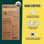 Load image into Gallery viewer, Wandering Bear Organic Caramel Cold Brew Coffee On Tap, 96 fl oz - Extra Strong, Bold, Smooth, Unsweetened, Shelf-Stable, Ready to Drink, Gluten Free, &amp; Vegan, Iced Cold Brewed Coffee Drinks