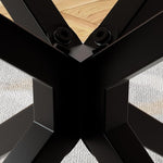 Load image into Gallery viewer, White Marble Coffee Table Modern Rectangular 40 Inch Living Room Table with Black Metal Legs Simple Stylish Center Table for Living Room Office