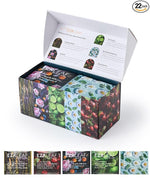 Load image into Gallery viewer, EZR Leaf Decaf Herbal Tea Sampler-22CT Pyramid Bags with Natural Fruit &amp; Floral Blends – Caffeine-Free Assorted Tea Gift Set for Women &amp; Men Blend Lemon Verbena x4, Lemongrass &amp; Herbs x5, Mint &amp; Chamomile x4,Dreamland x5, Roselle x4