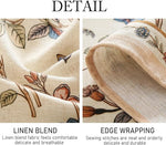 Load image into Gallery viewer, Designer French Light Beige Small Square Tablecloth,Linen Florals and Birds Pattern Table Cloth,Anti-Wrinkle Decorative Tablecloths for Dining Thanksgiving Kitchen,55"*55"-Cornucopia