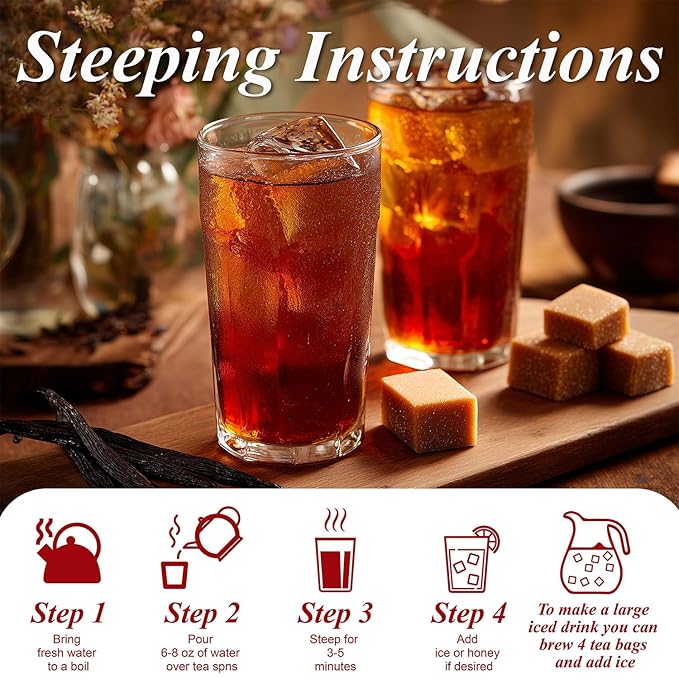 WT WEETEE Decaf Vanilla Caramel Black Tea, 50 Count CO2 Decaffeinated Black Tea Bags | Caramel Vanilla Flavored | Smooth & Mellow Dessert-Inspired