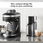 Load image into Gallery viewer, KitchenAid Semi-Automatic Espresso Machine and Automatic Milk Frother Attachment - KES6404